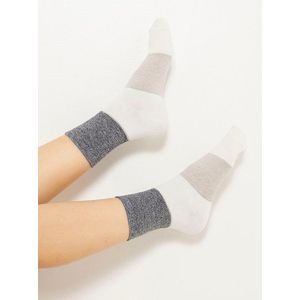 Ponožky pre ženy CAMAIEU - sivá, biela vyobraziť