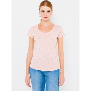 Ružové vzorované tričko CAMAIEU vyobraziť