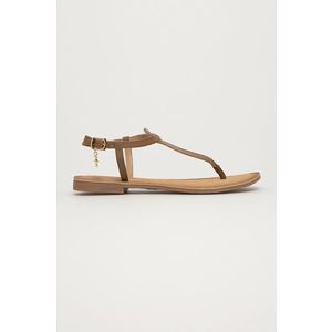 Kožené sandále Mexx dámske, hnedá farba vyobraziť