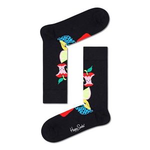 Ponožky Happy Socks Fruit Stack dámske, čierna farba vyobraziť