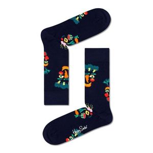 Ponožky Happy Socks Healthy Glow dámske, čierna farba vyobraziť