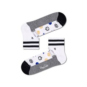Ponožky Happy Socks Ctrl Alt Del 1/4 dámske, biela farba vyobraziť