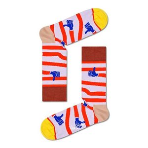 Ponožky Happy Socks Yaaay pánske, ružová farba vyobraziť