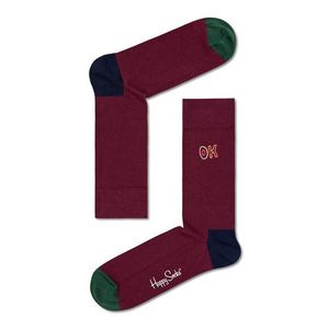 Ponožky Happy Socks Embroidery Ok dámske, zelená farba vyobraziť