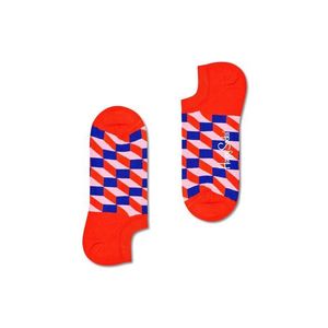 Ponožky Happy Socks Filled Optic No Show dámske, červená farba vyobraziť