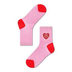 Ponožky Happy Socks Caroline Ankle dámske, ružová farba vyobraziť