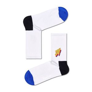 Ponožky Happy Socks Arrow 3/4 Crew pánske, biela farba vyobraziť