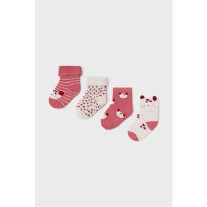 Detské ponožky Mayoral Newborn (4-Pack) fialová farba vyobraziť