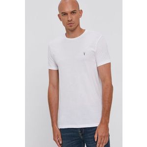 Bavlnené tričko AllSaints (3-pack) jednofarebné vyobraziť