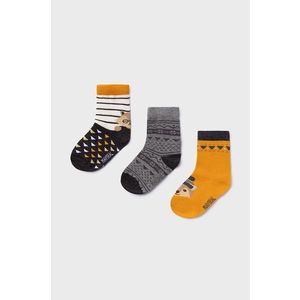 Detské ponožky Mayoral (3-Pack) oranžová farba vyobraziť