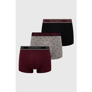 Boxerky Emporio Armani Underwear pánske, bordová farba vyobraziť