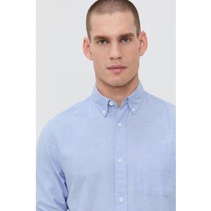 Bavlnená košeľa Produkt by Jack & Jones pánska, regular, s golierom button-down vyobraziť