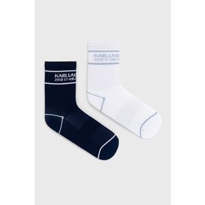 Ponožky Karl Lagerfeld dámske, tmavomodrá farba vyobraziť