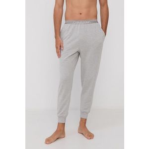 Pyžamové nohavice Calvin Klein Underwear pánske, šedá farba, jednofarebné vyobraziť