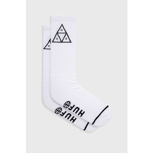 Ponožky HUF pánske, biela farba vyobraziť