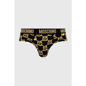 Slipy Moschino Underwear pánske, zlatá farba vyobraziť
