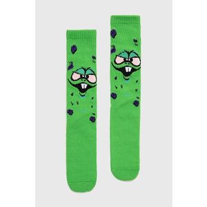 Ponožky HUF pánske, zelená farba vyobraziť