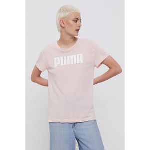 Tričko Puma 586454 dámske, ružová farba vyobraziť