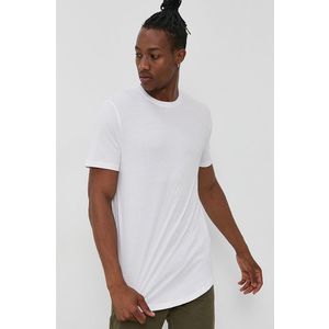 Bavlnené tričko Only & Sons (2-pack) biela farba, jednofarebné vyobraziť
