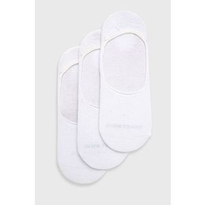 Ponožky John Frank (3-pack) pánske, biela farba vyobraziť
