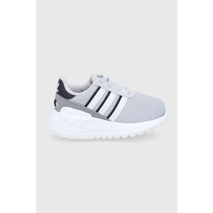 Detské topánky adidas Originals La Trainer Lite EL I GZ7055 šedá farba vyobraziť