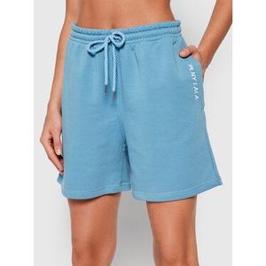 PLNY LALA Športové kraťasy Shorty PL-SI-SH-00008 Modrá Loose Fit vyobraziť