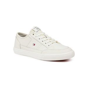 Tommy Hilfiger Sneakersy Core Corporate Leather Vulc FM0FM02980 Biela vyobraziť