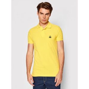 United Colors Of Benetton Polokošeľa 3089J3178 Žltá Slim Fit vyobraziť