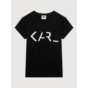KARL LAGERFELD Tričko Z15320 S Čierna Regular Fit vyobraziť