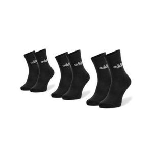 adidas Súprava 3 párov vysokých dámskych ponožiek CZ7292 r.35-38 Čierna vyobraziť