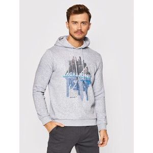 Jack&Jones Mikina York 12192888 Sivá Regular Fit vyobraziť