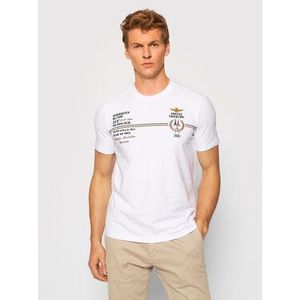 Aeronautica Militare Tričko 212TS1892J469 Biela Relaxed Fit vyobraziť