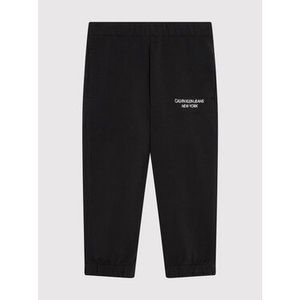 Calvin Klein Jeans Teplákové nohavice Mini Monogram IG0IG01003 Čierna Regular Fit vyobraziť