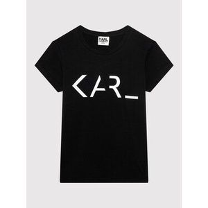 KARL LAGERFELD Tričko Z15320 D Čierna Regular Fit vyobraziť