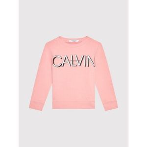Calvin Klein Jeans Mikina Logo IG0IG01006 Ružová Regular Fit vyobraziť