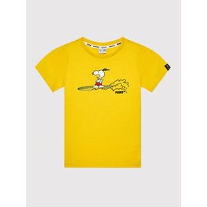 Puma Tričko PEANUTS Tee 599457 Žltá Regular Fit vyobraziť