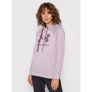 Under Armour Mikina Ua Rival Fleece Logo 1356318 Fialová Loose Fit vyobraziť