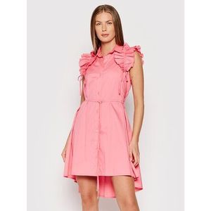 Rinascimento Košeľové šaty CFC0017910002 Ružová Regular Fit vyobraziť