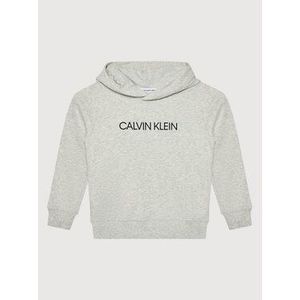 Calvin Klein Jeans Mikina Institutional Logo IU0IU00163 Sivá Regular Fit vyobraziť