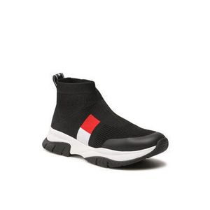 Tommy Hilfiger Sneakersy Sock Sneaker Black T3A4-31182-0702 S Čierna vyobraziť