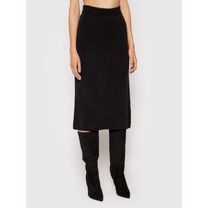 NA-KD Puzdrová sukňa Knitted Čierna Regular Fit vyobraziť
