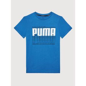 Puma Tričko Active Sports Graphic Tee 581173 Modrá Regular Fit vyobraziť