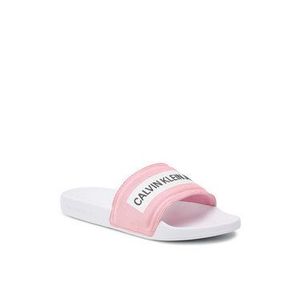 Calvin Klein Jeans Šľapky Slide Monogram Co YW0YW00103 Ružová vyobraziť