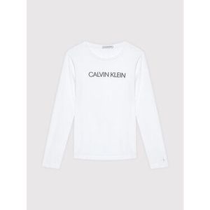 Calvin Klein Jeans Blúzka Institutional Logo IG0IG01014 Biela Regular Fit vyobraziť