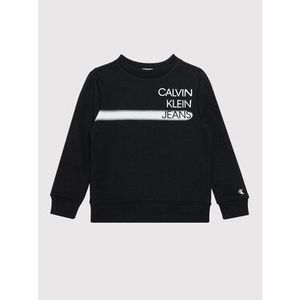 Calvin Klein Jeans Mikina Institutional Spray IB0IB00902 Čierna Regular Fit vyobraziť