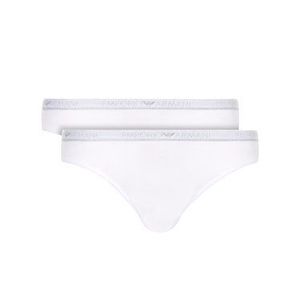 Emporio Armani Underwear Súprava 2 kusov brazílskych nohavičiek 163337 0P263 04710 Biela vyobraziť