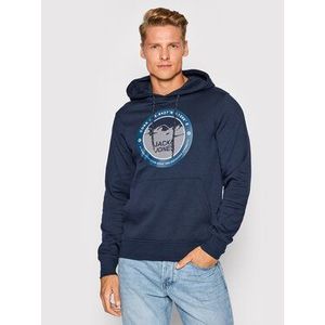 Jack&Jones Mikina Bilo 12192931 Tmavomodrá Regular Fit vyobraziť