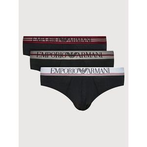 Emporio Armani Underwear Súprava 3 kusov slipov 111734 1A723 50620 Čierna vyobraziť