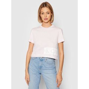 Calvin Klein Jeans Tričko J20J215324 Ružová Regular Fit vyobraziť