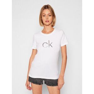 Calvin Klein Tričko Embossed Shine K20K202998 Biela Regular Fit vyobraziť